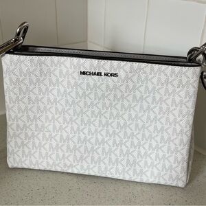 Michael Kors White and Gray Handbag
